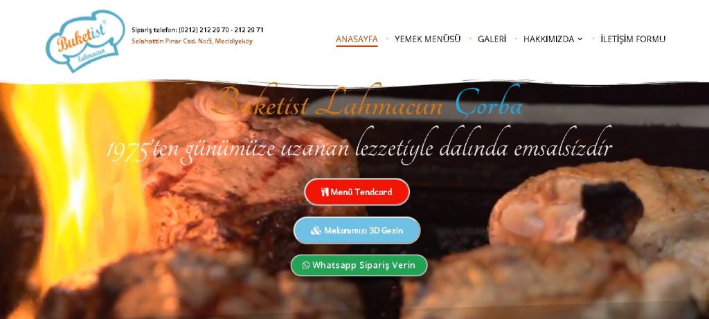 Buketist Lahmacun’un Yeni Websitesi MEKANDAGEZ ile Yayında!